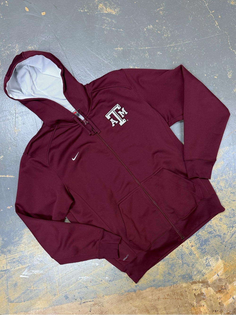 Nike Texas A&M Aggies Full Zip Hooded Sweater University